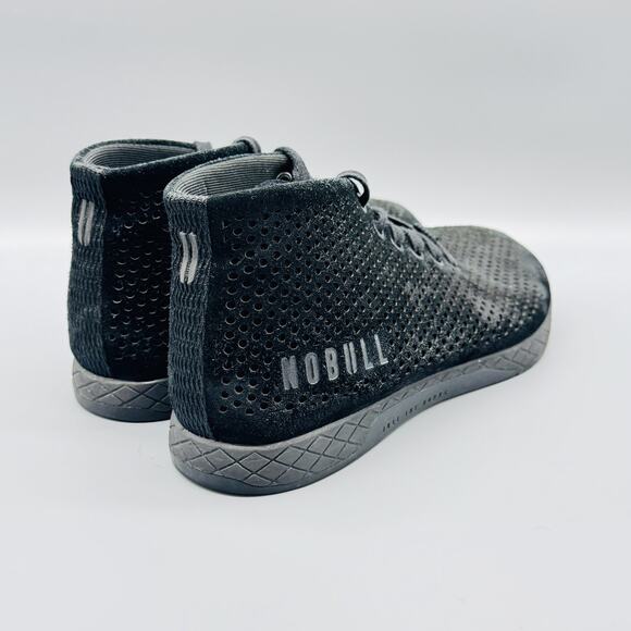 NOBULL Shoes Mens Size 8 Black High Top Trainer Lightweight Gym Sneakers